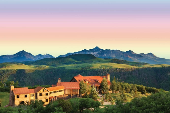 Perfectly at one with its natural environment in Telluride, Colorado’s majestic Gray Head Wilderness Area, Catmando is a private, 35-acre compound at eye level with snow-capped Rocky Mountain peaks. Perfectly at one with its natural environment in Telluride, Colorado’s majestic Gray Head Wilderness Area, Catmando is a private, 35-acre compound at eye level with snow-capped Rocky Mountain peaks.