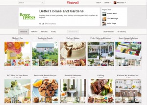 Better Homes and Gardens Pinterest Account