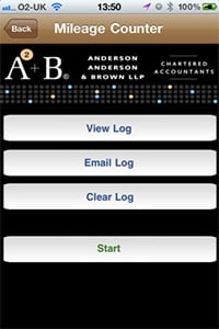 AAB App mileage counter