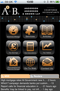 AAB App homepage
