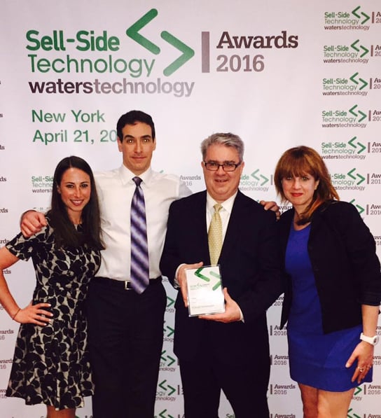 The Cloud9 Team Accepts the Sell-Side Technology Award