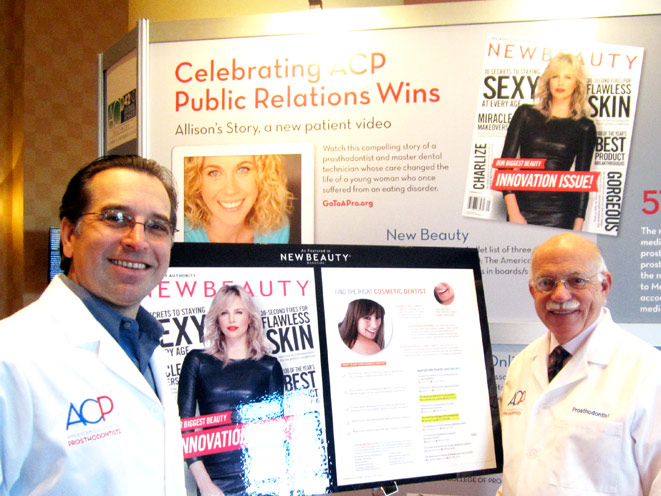 Drs Balshi and Wolfinger at New Beauty Magazine Display