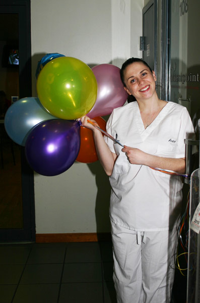 Andrea Smiles at Pi Dental Center Open House