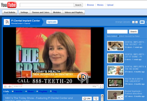 Pi Dental Center YouTube Channel