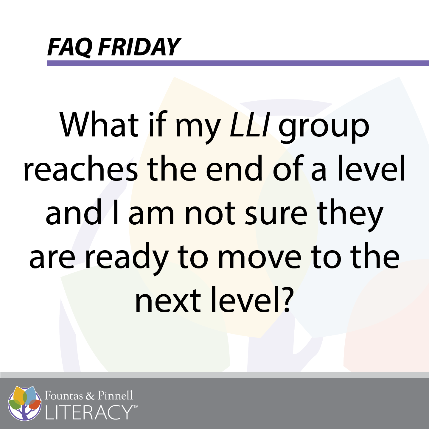 Faq Friday Moving Up Levels In Lli