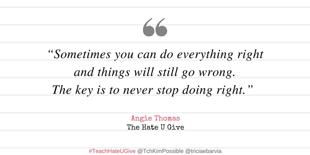 the hate you give quote