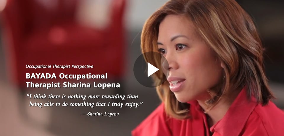 video of BAYADA Occupational Therapist Sharina Lopena