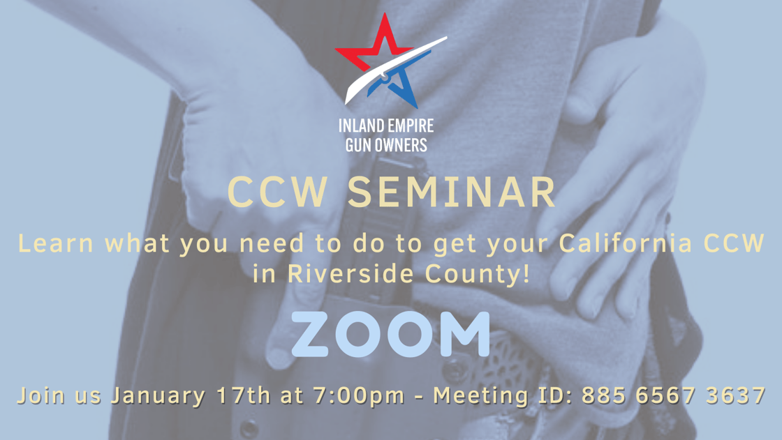 January 2023 Riverside CCW Seminar