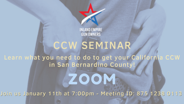 January San Bernardino CCW Seminar-1