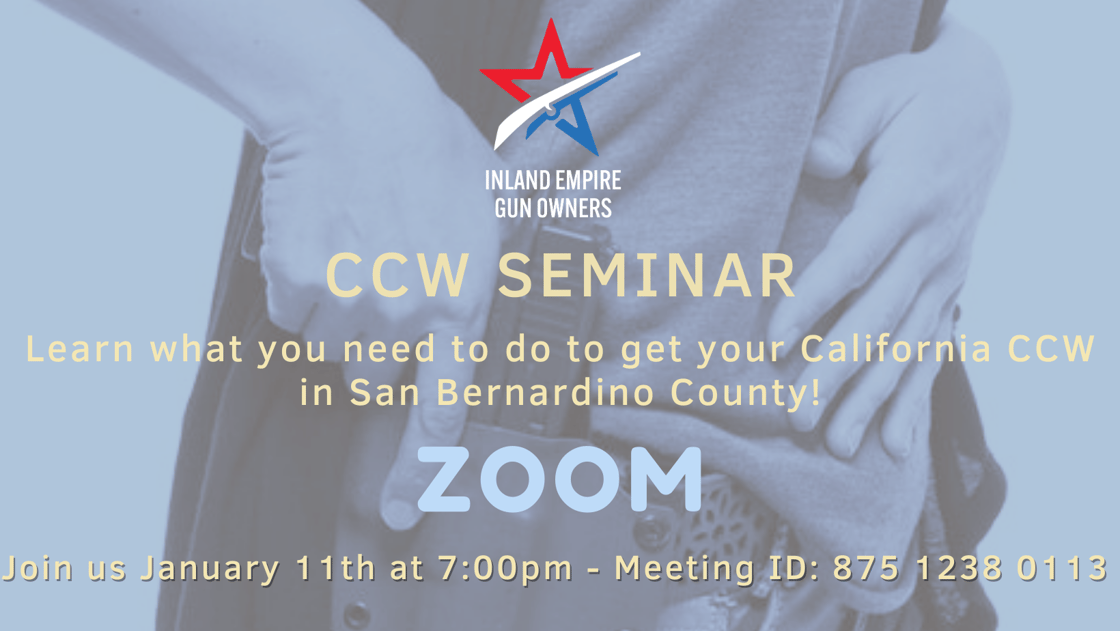 January San Bernardino CCW Seminar