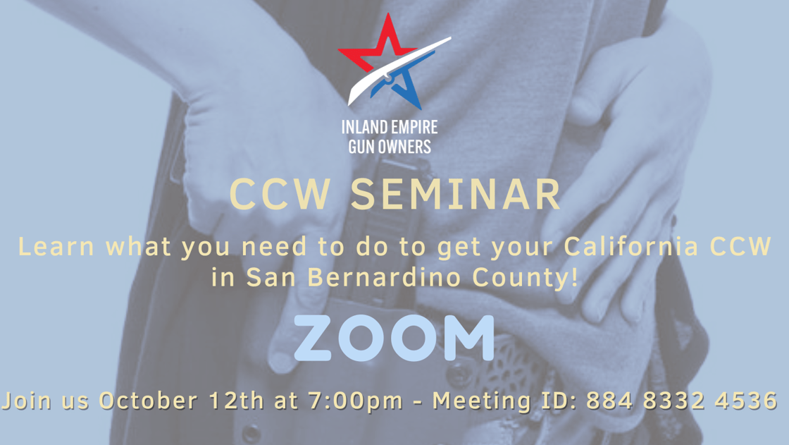 San Berardino Oct CCW Seminar