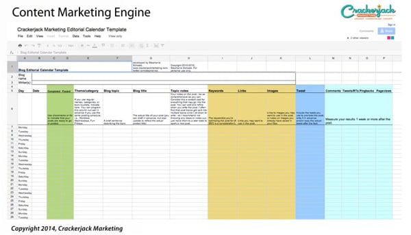 editorial calendar gfx