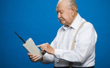 old man cell phone