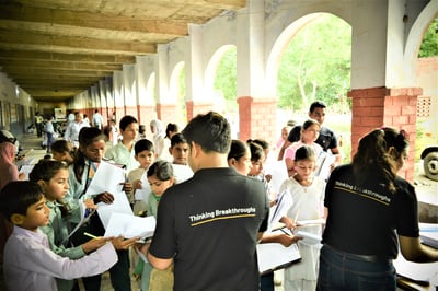 Nagarro volunteers at NTSE