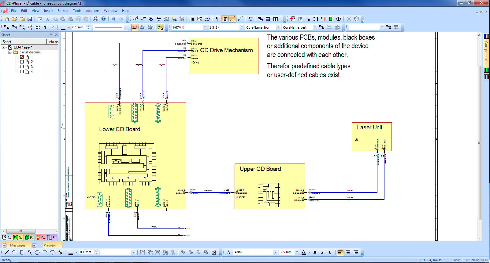 Electrical Harness Design Software E3.Cable