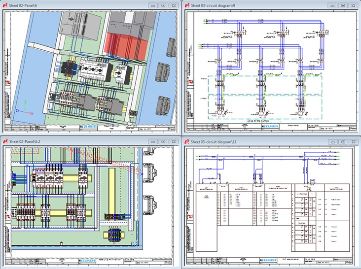 diagrama del panel electrico principal