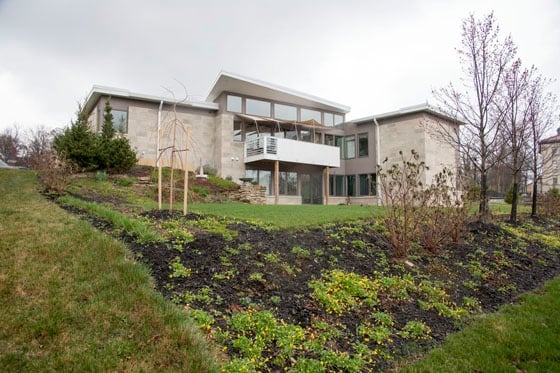 Rear yard LEED Platinum Cincinnati