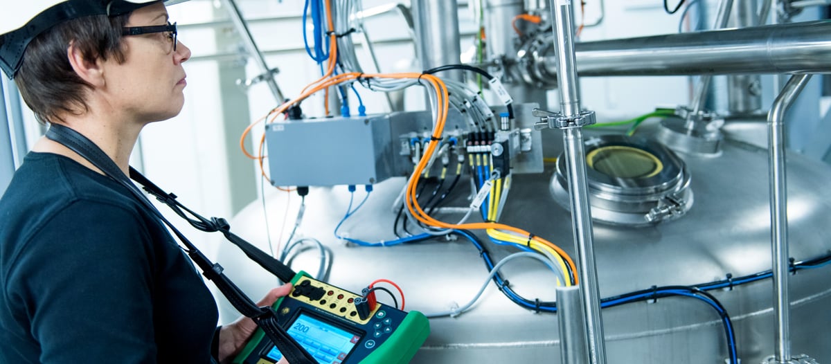 Optimal testing parameters for process instrument calibration