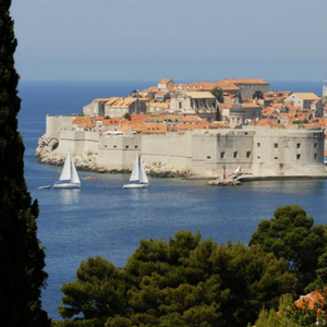 Dubrovnik's fortified city walls