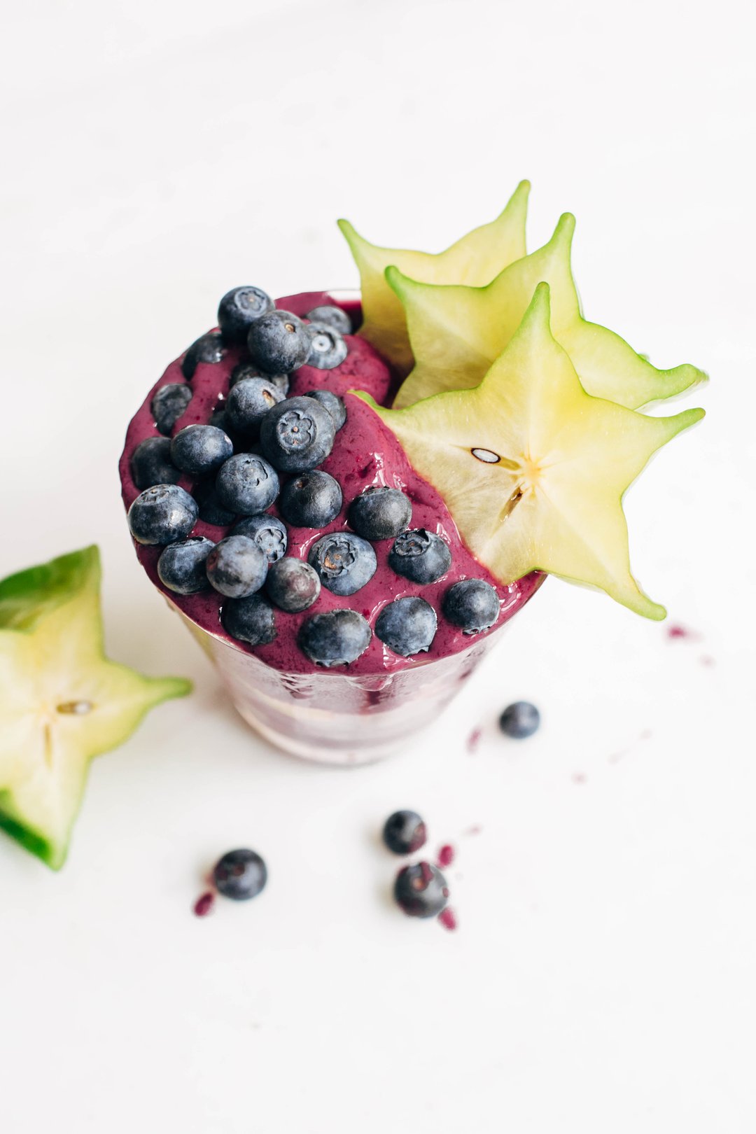 EnergyFilled Blueberry and Starfruit Smoothie