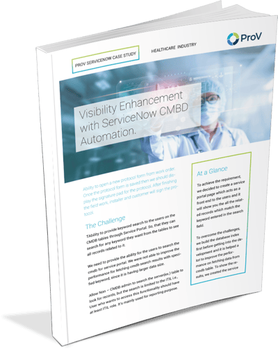 Visibility Enhancement with ServiceNow CMBD Automation Case Study