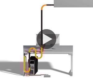 Flexible and functional cable management for furniture