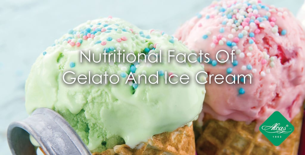 Nutritional Facts Of  Gelato And Ice Cream