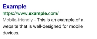 Mobile Friendly Mobile Friendly