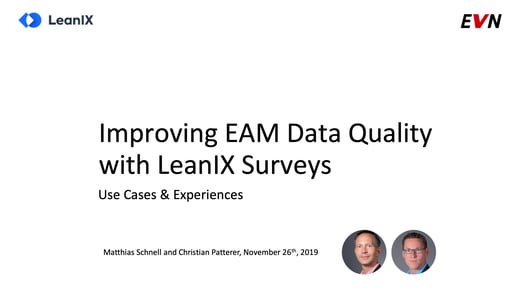Improving EAM Data Quality with LeanIX Surveys