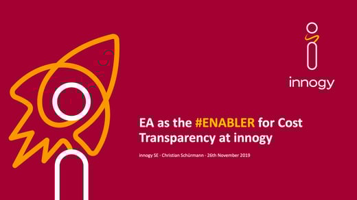 EA as the Enabler for Cost Transparency at innogy