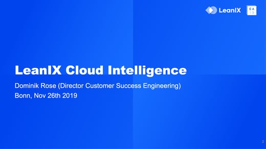 LeanIX Cloud Intelligence