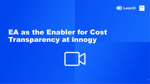 EA as the Enabler for Cost Transparency at innogy