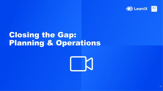 Closing the Gap: Planning & Operations