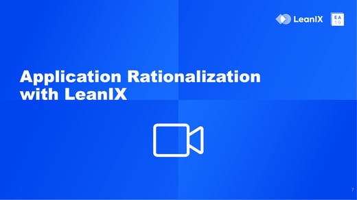 Application Rationalization with LeanIX