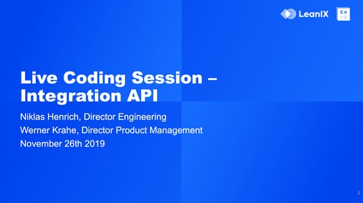 Live Coding Session – Integration API