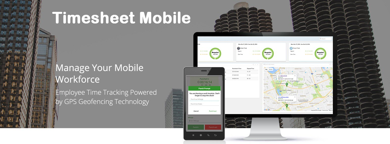 timesheet mobile workforce management app