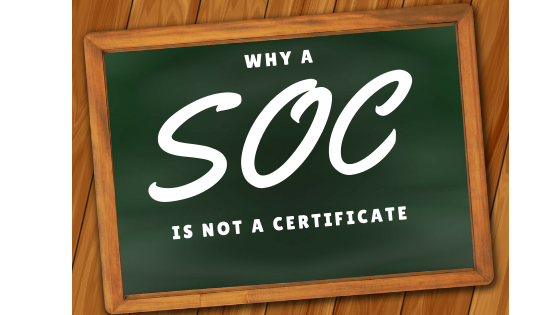 why a SOC is not a certificate