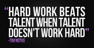 Hard Work Beats Talent When Talent Doesn't Work Hard