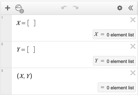 Three expressions in a geometry component. First expression: