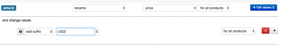 Add currency to Facebook Feed