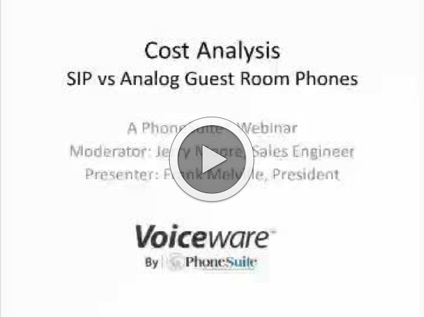 SIP vs Analog Cost Comparisons