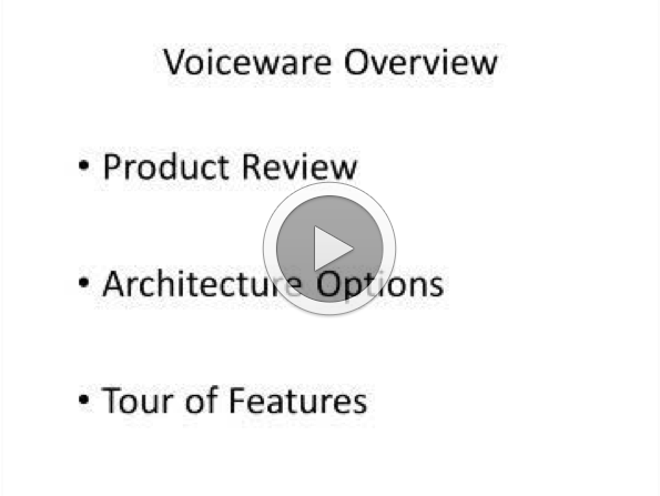 Short Guided Tour of Voiceware