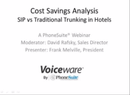 SIP vs Traditional Trunking in Hotel Phone Systems Webinar