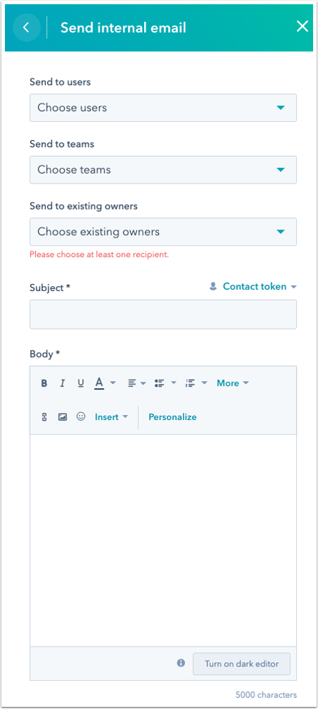 choose your workflow actions