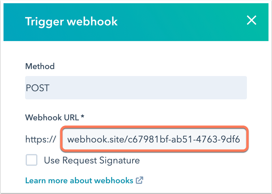 Usar webhooks con workflows de HubSpot