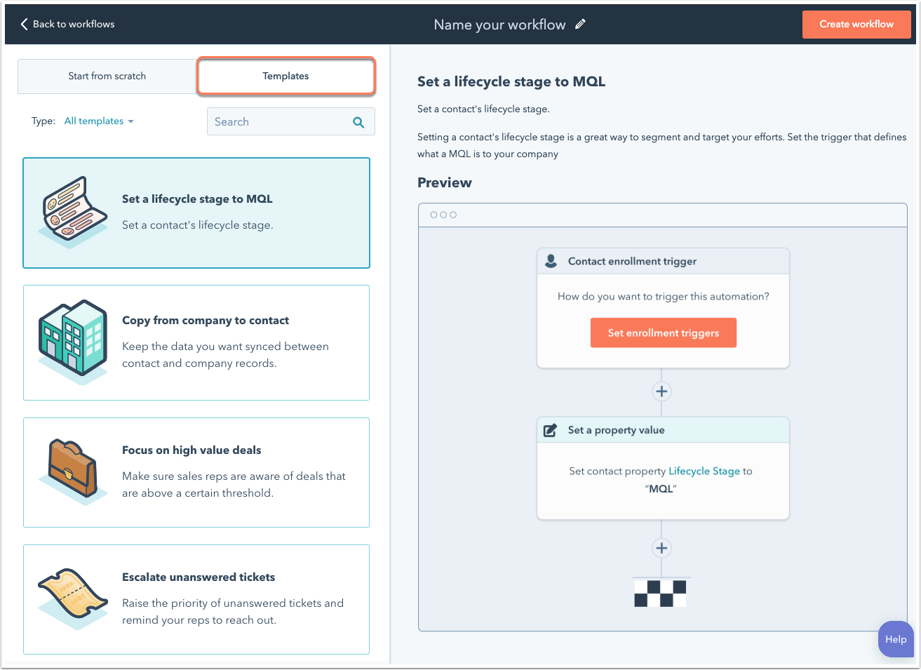 Create contacts