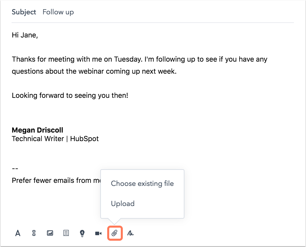 Add attachments to emails