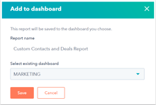 Manage reports in your reports list