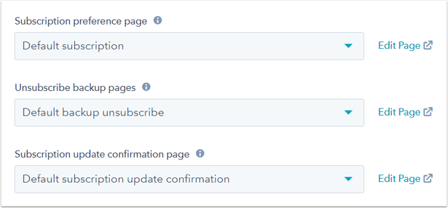 Customize your email subscription pages