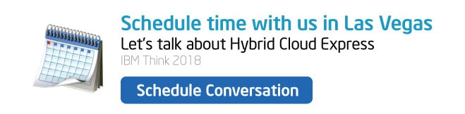 Schedule time with us at IBM Think 2018